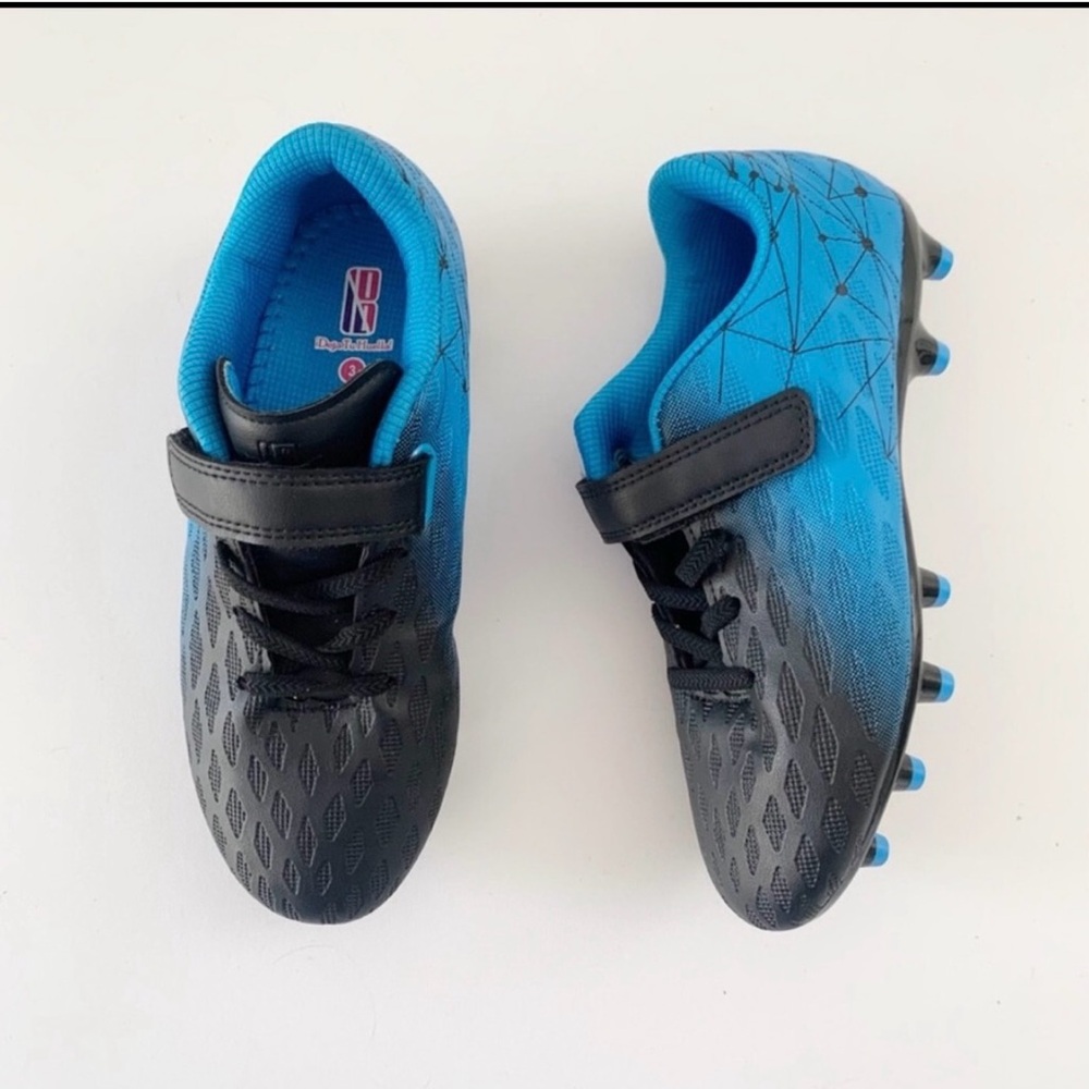 ▪️Deja TuHuella Youth Blue Black Soccer Cleats ~ 3